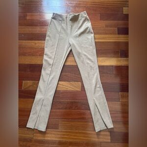 Zara Women Beige Dress Pants